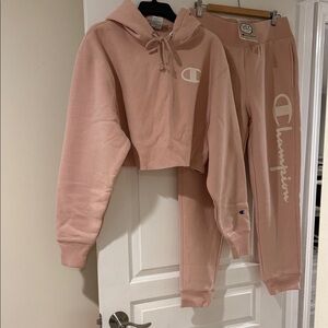 Champion Blush Hoodie and Joggers Set